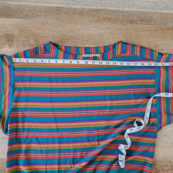 Vintage Liz Claiborne Boat Neck Striped Blouse and Skirt Set - Picture 8 of 16